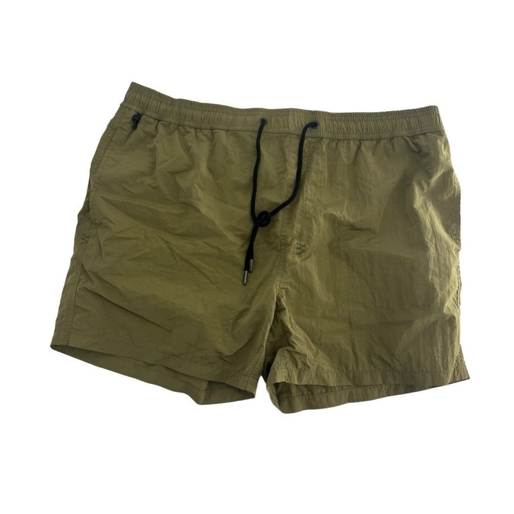 Ksubi Shorts Mens‎ XXL Olive Green Performance Swim Trunks Nylon Fishing Luxury